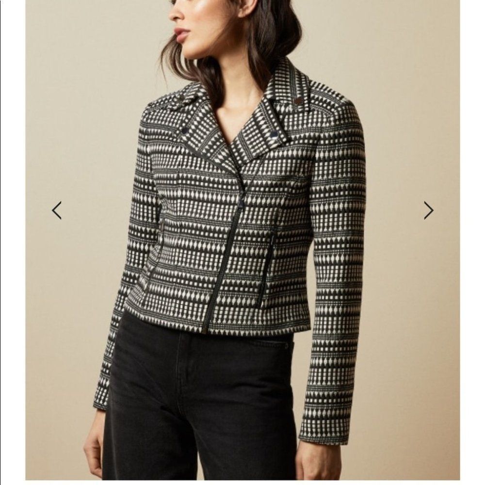 Ted baker Boucle biker jacket